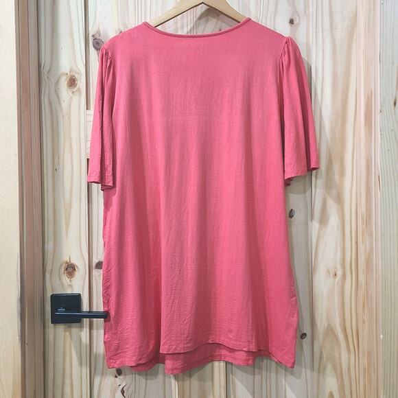 Roamans Embroidered Tassle Tunic Top Size Beachy Boho Hippie Relaxed Fit 14/16 - Picture 3 of 10